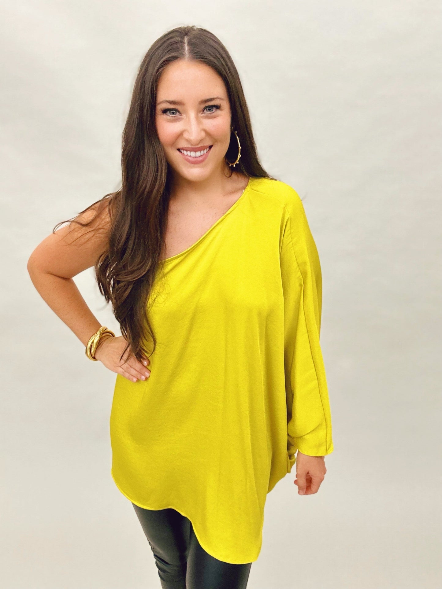 The Silk Single Sleeve Top - 4 Colors