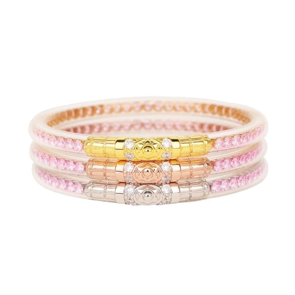 Petal Pink Three Queens Budha Bangles