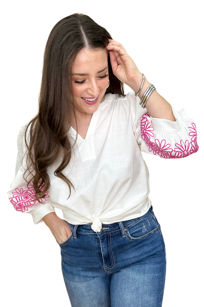 The Costa Maya Top in White
