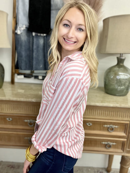 The Portia Pink Top
