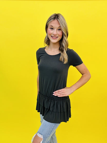 Ruffle Tee in 11 Colors