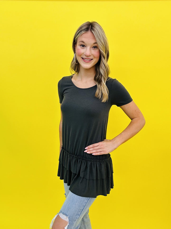 Ruffle Tee in 11 Colors