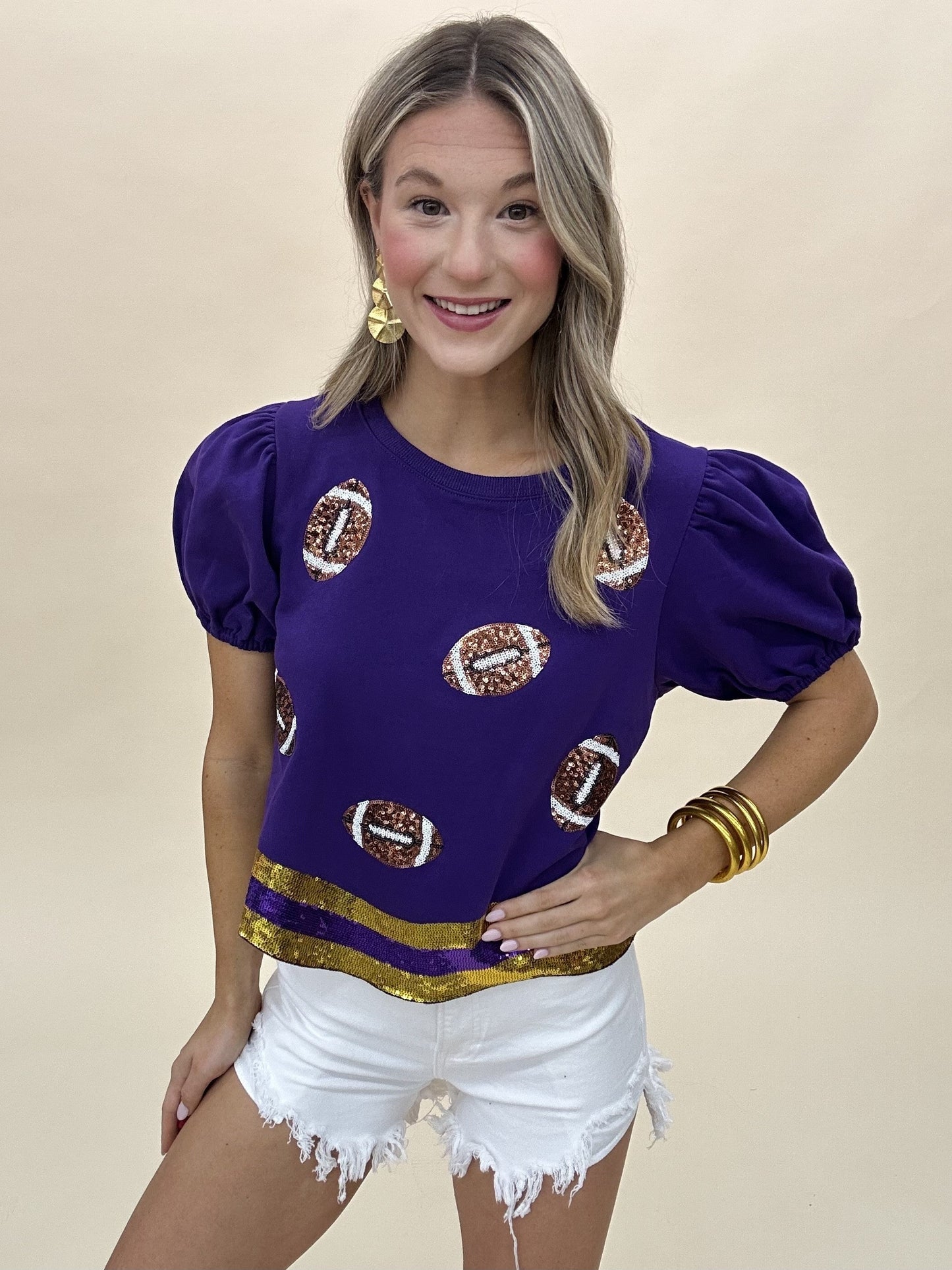 The Gameday Sparkles Top