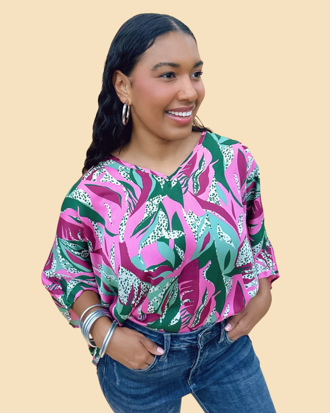 The Enchanted Forest Poncho Top - AS