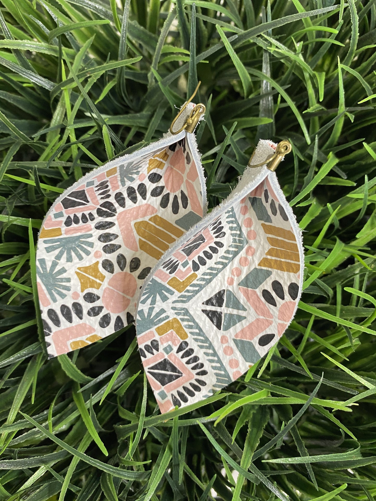 Boho Glam Leather Earrings