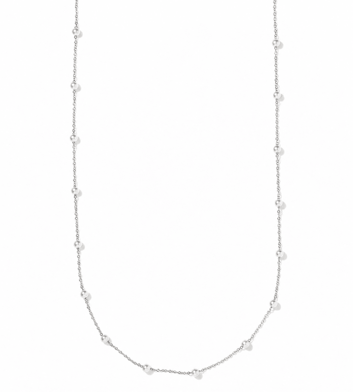 Necklace - Dabney Pearl Silver