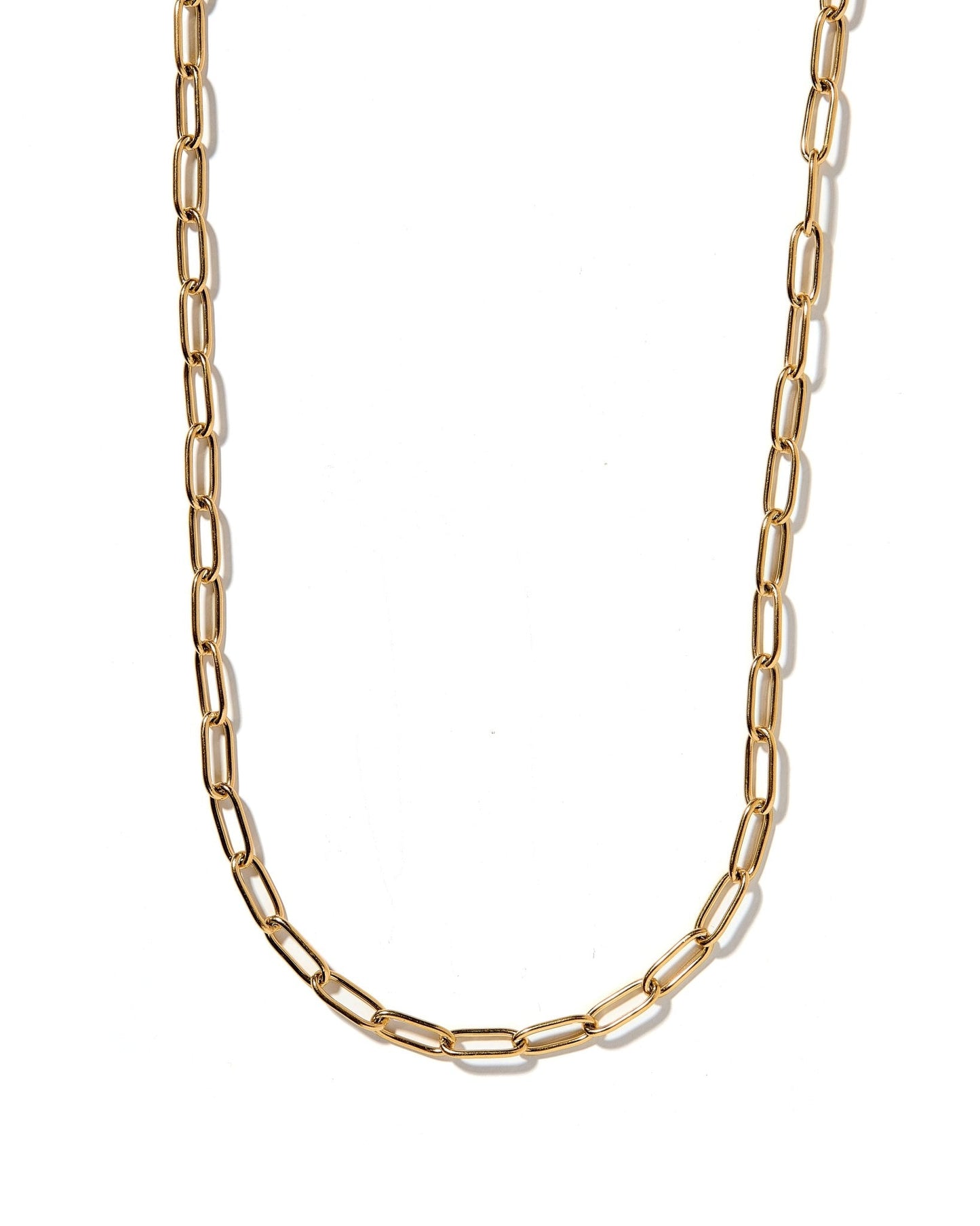 Necklace - Palmer Paperclip Gold