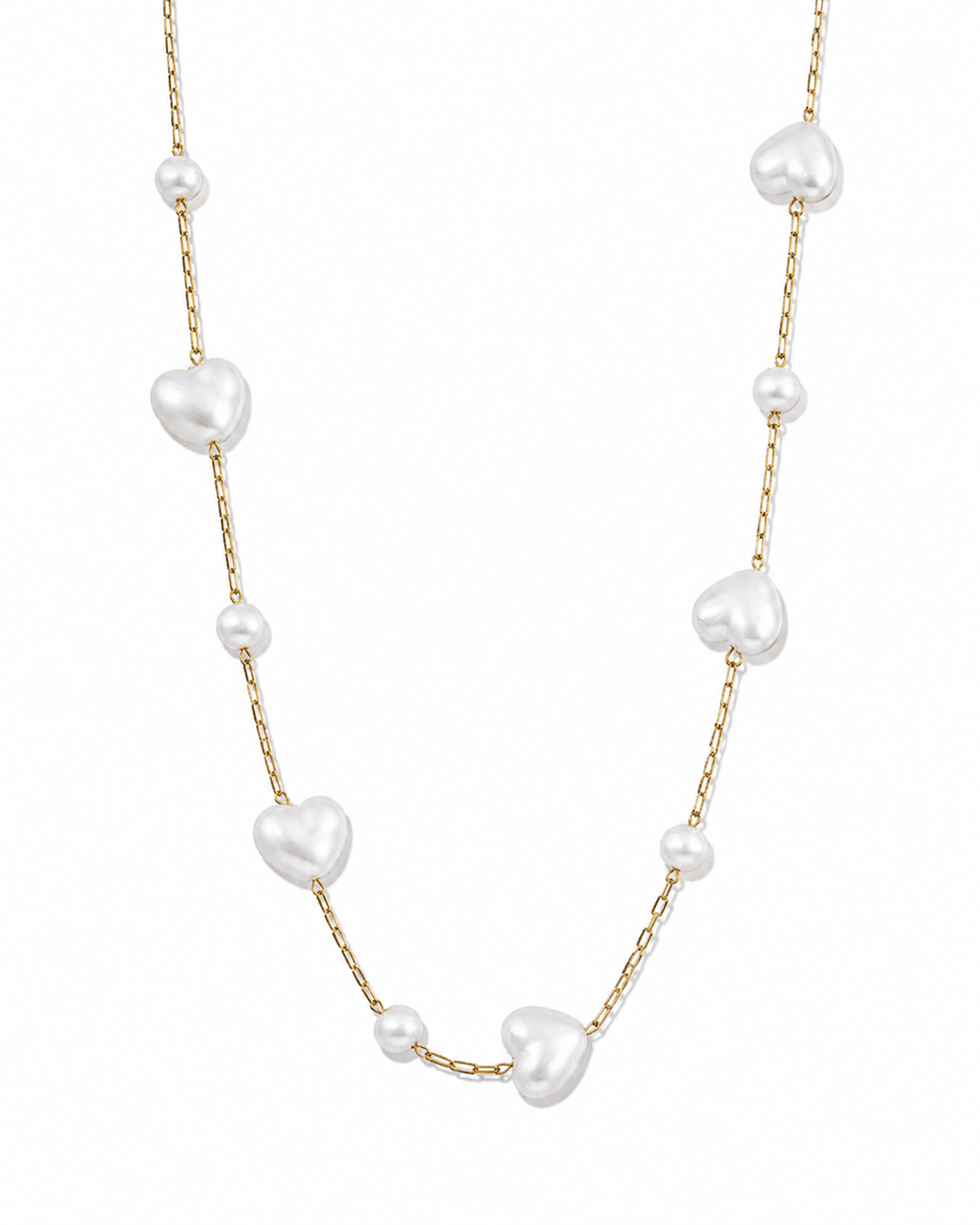 Necklace - Willa Heart Pearl