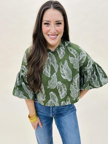 The Boho Feather Top in 2 Colors