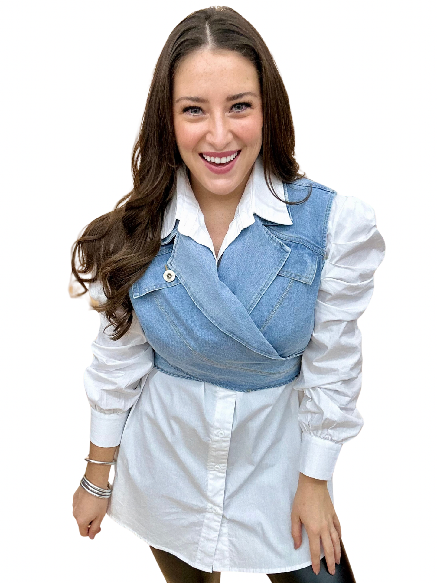 The Denim Wrap Vest