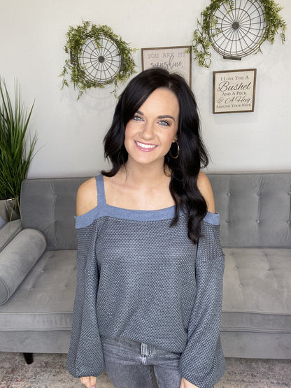 The Knit Cold Shoulder Sweater - 3 Colors