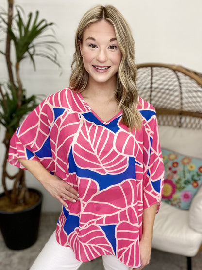 The Cobalt Islands Poncho Top