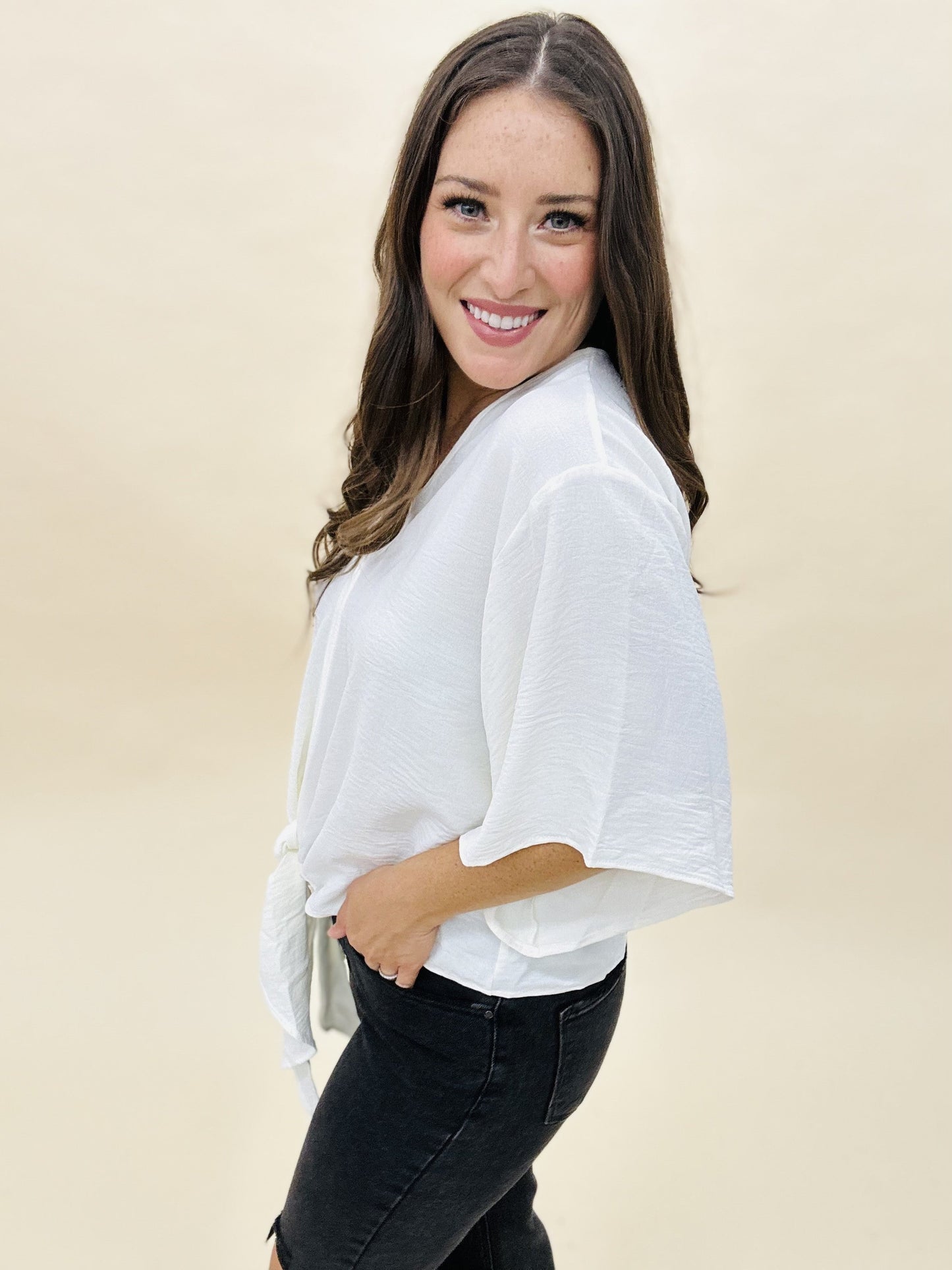 The Solid Airflo Tie Top - LOTS, AS