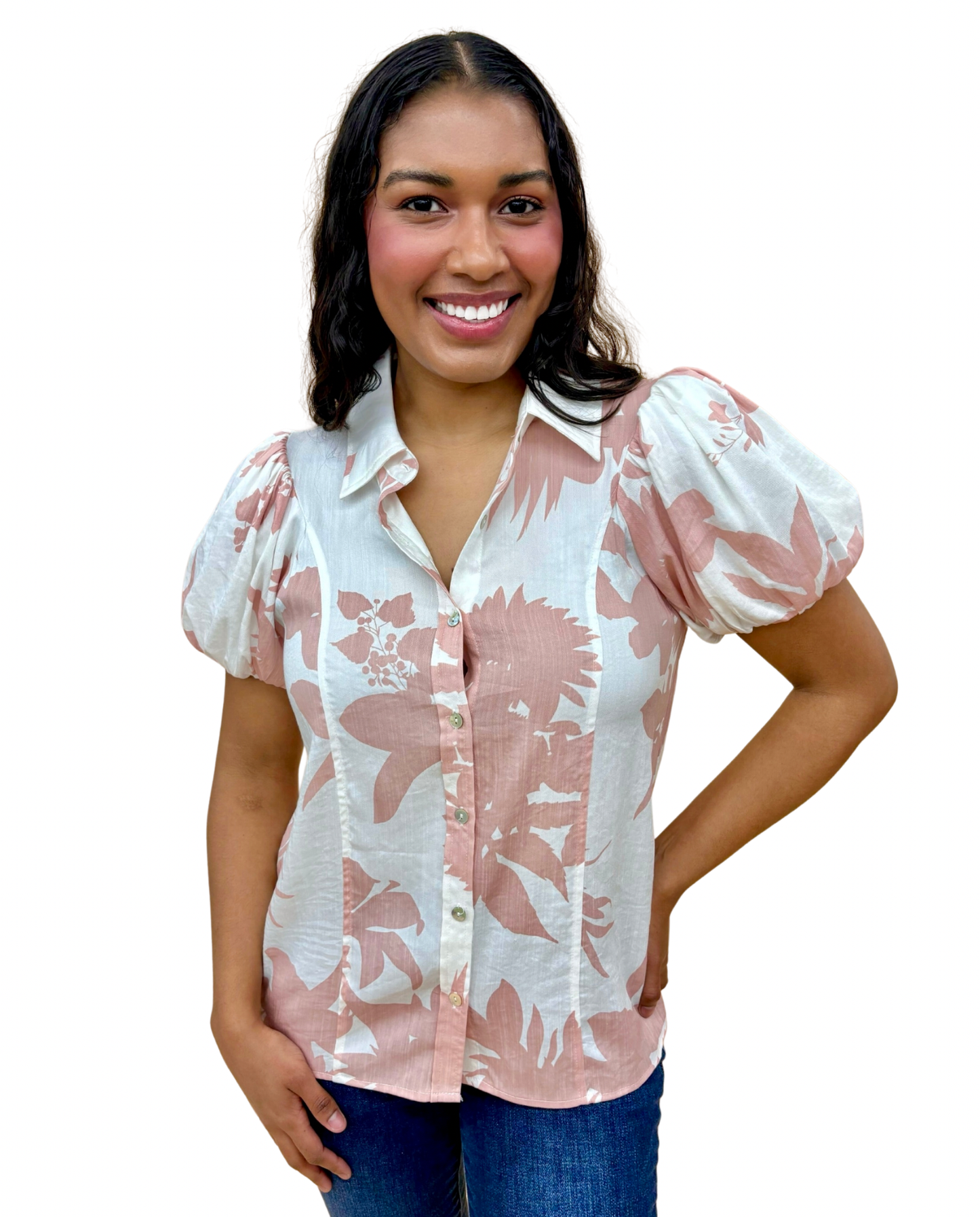The Collins Top in Blush