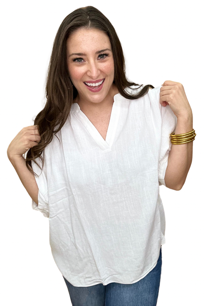 The Lush Linen Top in 3 Colors