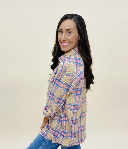 The Parker Plaid Shacket in 3 Colors