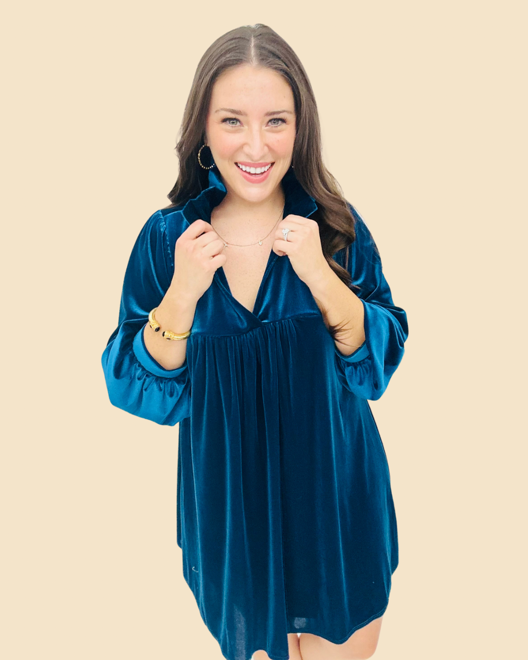 The Velvet Savannah Dress - 4 Colors/AS