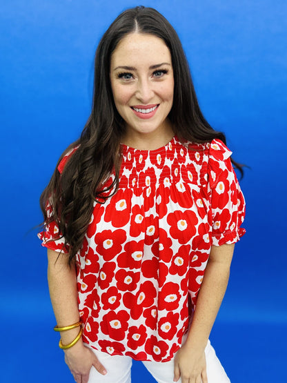 The Red Poppy Top