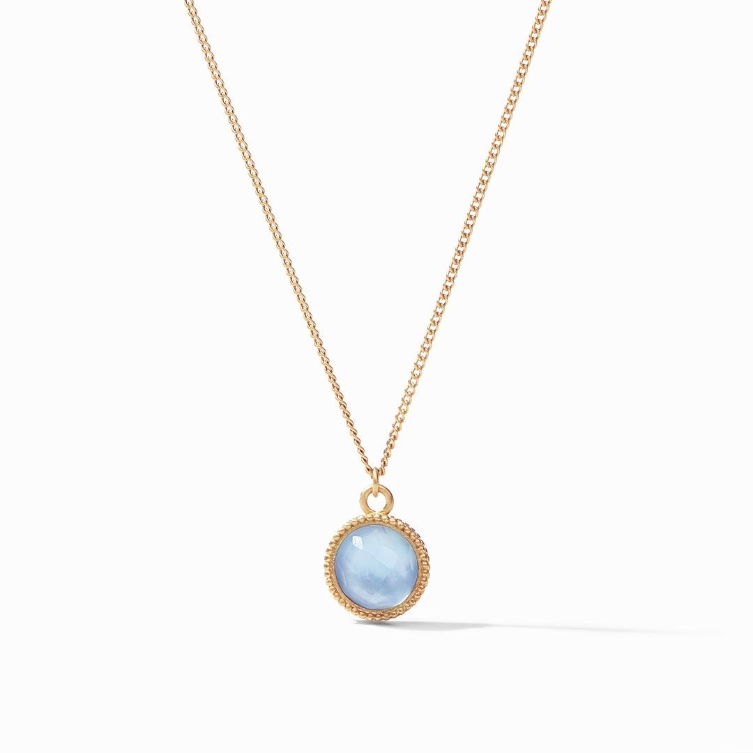 JV Fleur-de-Lis Solitaire Necklace