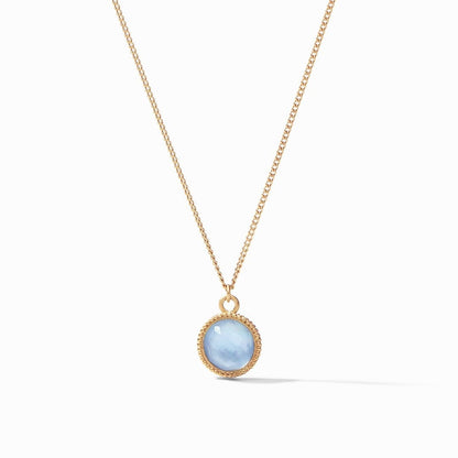 JV Fleur-de-Lis Solitaire Necklace