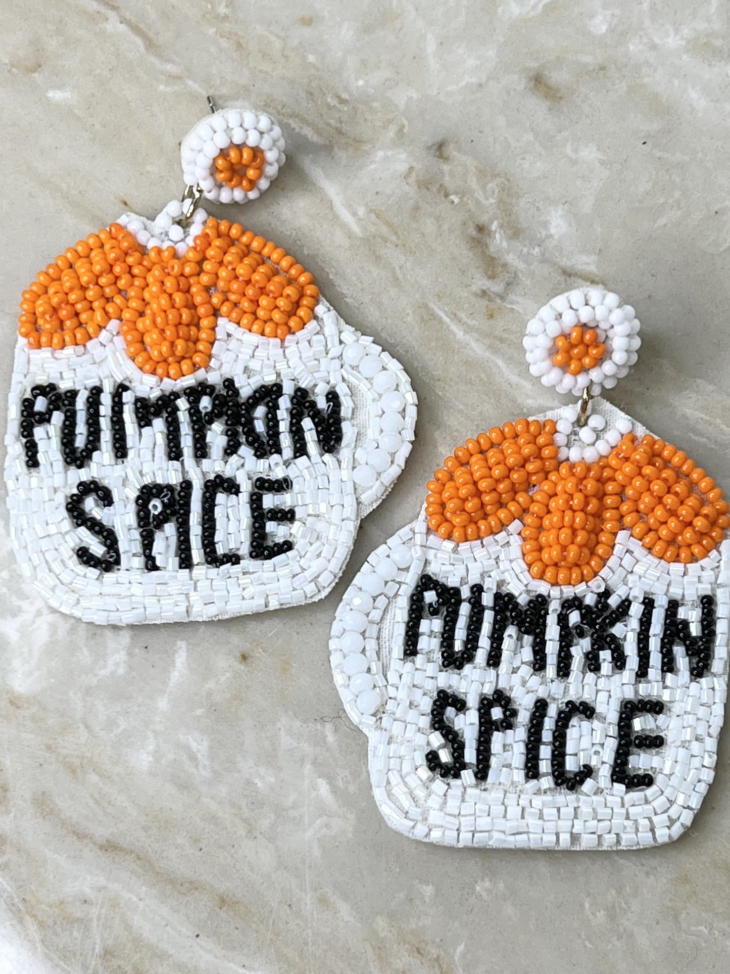 Pumpkin Spice Mug Earrings