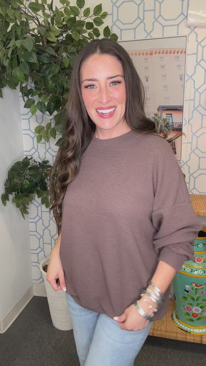 The Honey Knit Solid Long Sleeve