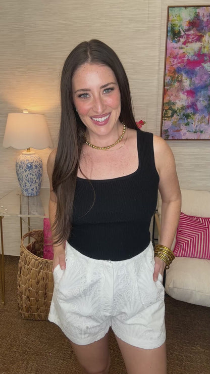 The Cozy Eyelet Shorts