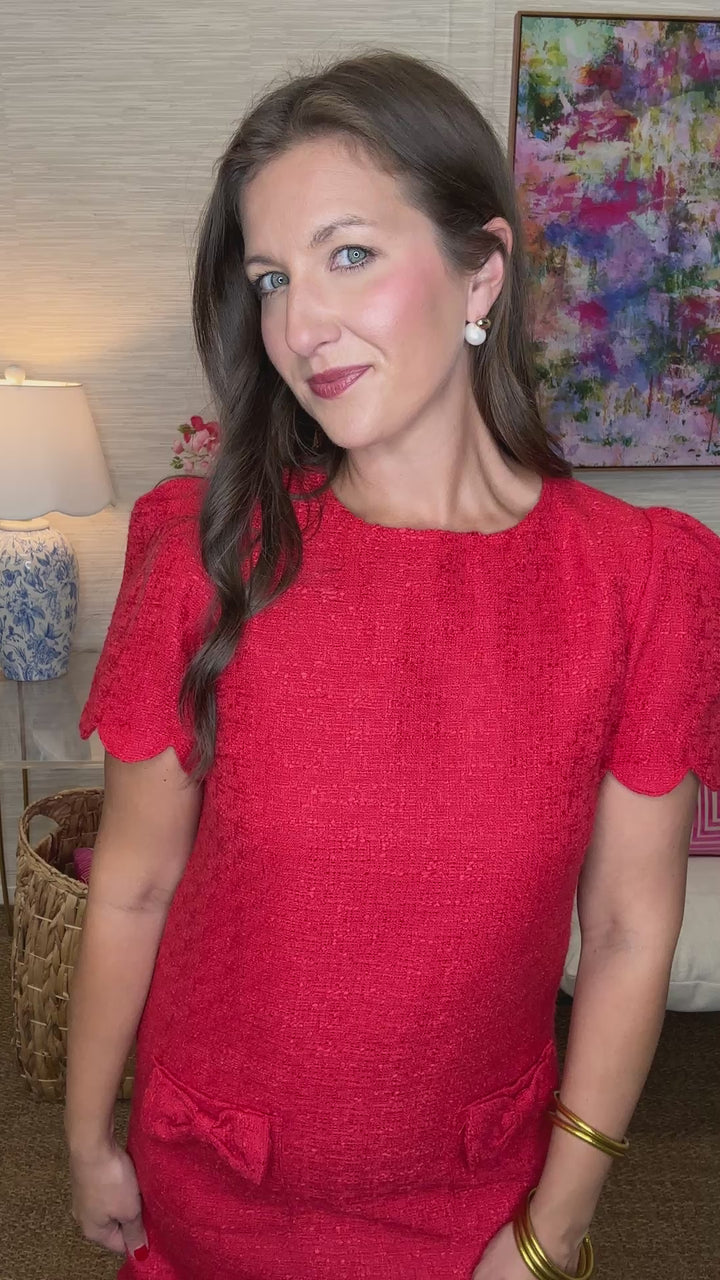 The Puff Tweed Dress