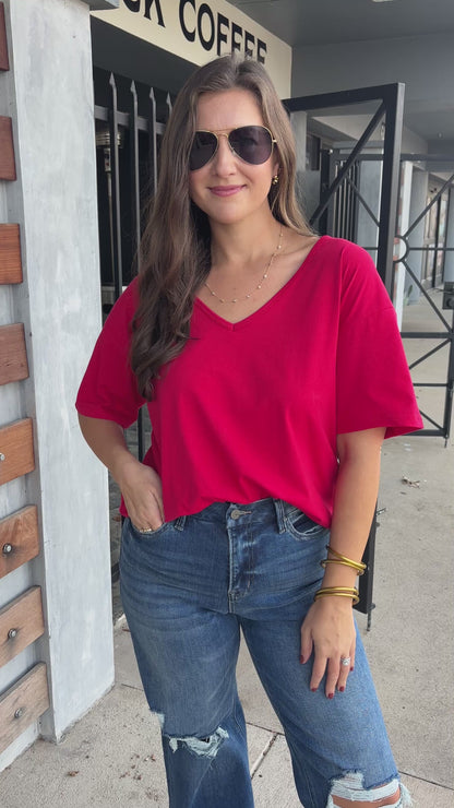 PF Doorbuster-Buckley Primo V Tee in Red