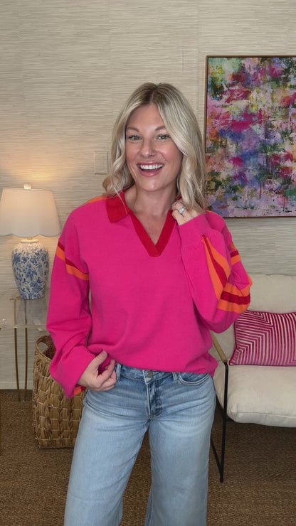 The Ellesyn Sweater in Pink