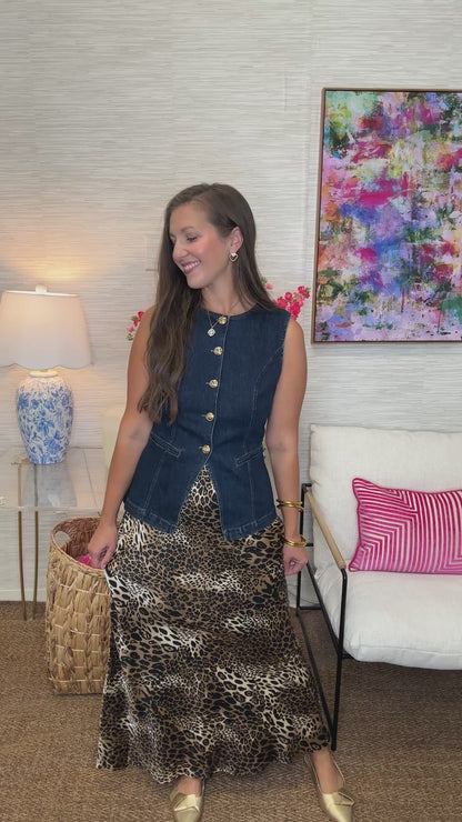 Satin Leo Skirt