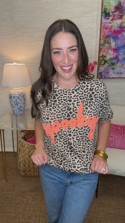 Spooky Bleached Leo Tee