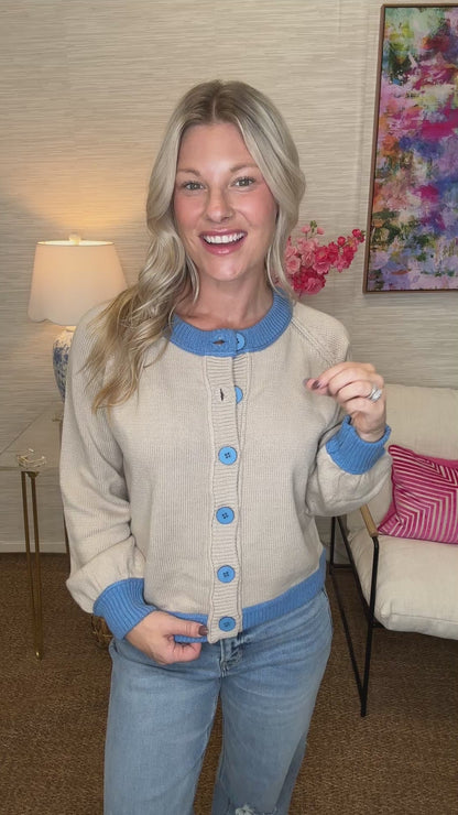 The Almond Button Sweater