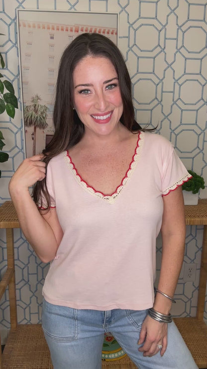 The Scalloped Tee- 3 colors