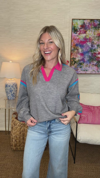 The Ellesyn Sweater in Grey