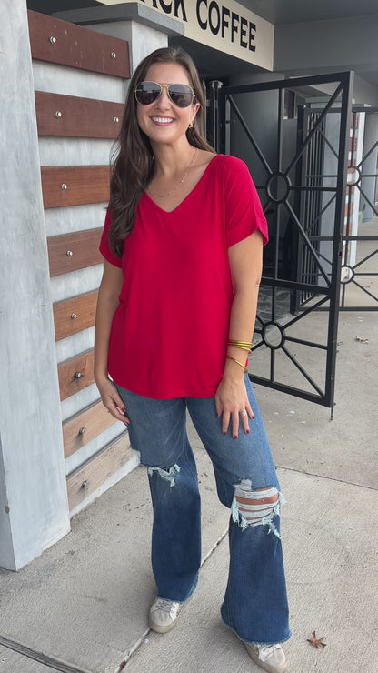 PF Doorbuster-Buckley Patty Tee in Red