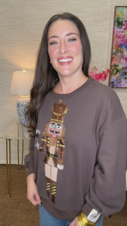 QOS Martini Nutcracker Sweatshirt