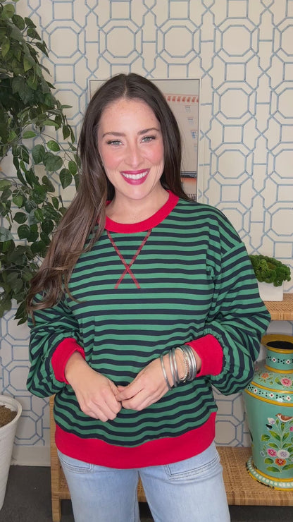 The Bruiser Pullover in Hunter Green