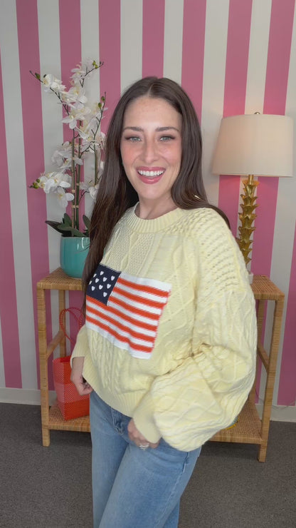 The Flag Sweater- 2 Colors