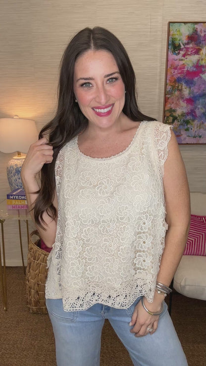 The Allie Crochet Top- AS