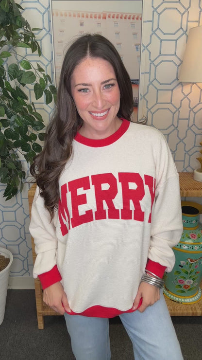 The Honey Knit Merry Cream Pullover