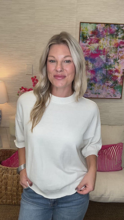 The Cashmere Sweater in Cream