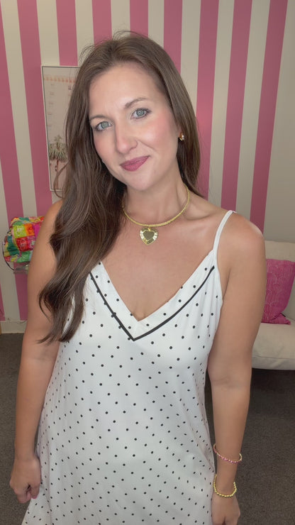 The Buckley Jameson Gown in Mini Dot