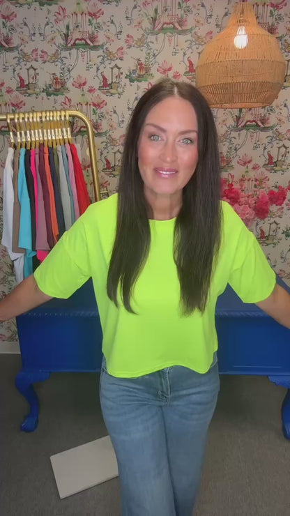 The Buckley Ash Lite Crop Tee-15 Colors