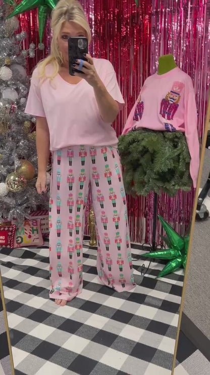 The Buckley Ava Pants in Pink Nutcracker