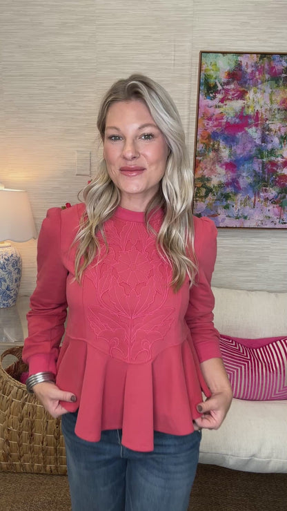 The Coral Cori Top