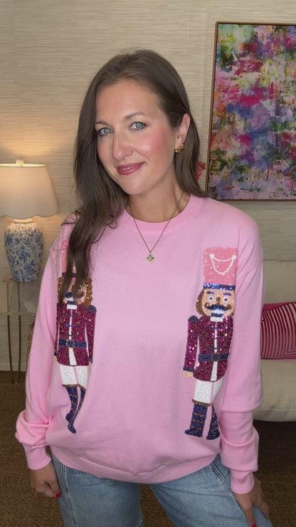 The Sequin Nutcracker Sweater
