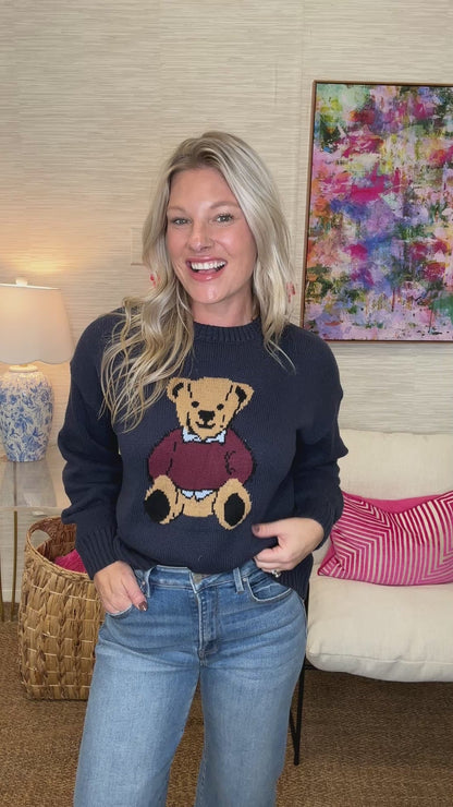 The Teddy Navy Sweater
