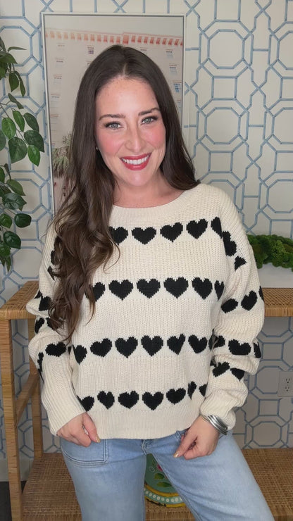 The Heart Stripe Sweater