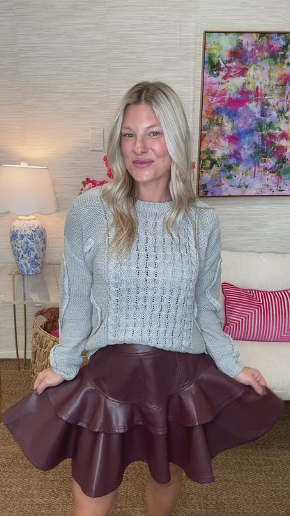 The Mini Wine Skirt